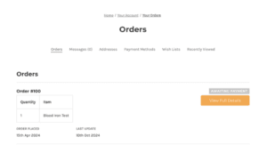 Ordering Platform improvements