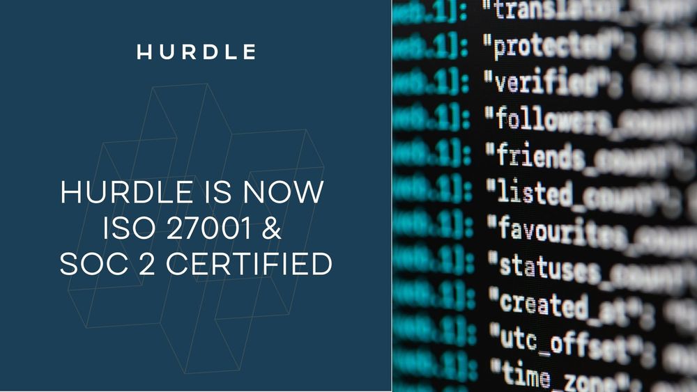 Hurdle is now ISO 27001 & SOC 2 Certified